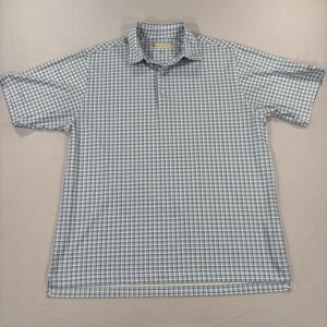 Donald Ross Sport Golf Shirt Woodland Country Club Size Large Pin Checker